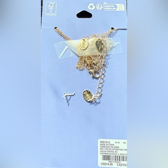 Claire's Best Friends BFF Heart Pendant Necklace Set Pink, White, Purple, 3 Pack - Picture 9 of 9